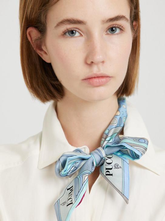 Pucci: Silk twill bandeau scarf - women_1 | Luisa Via Roma