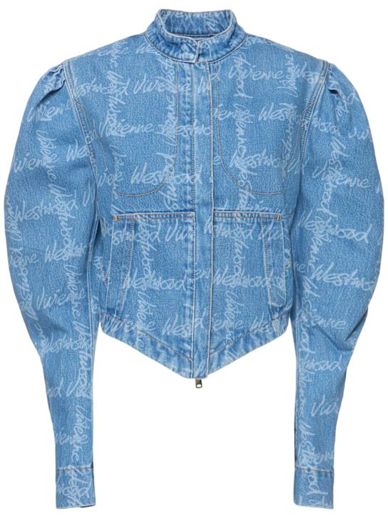 Filli logo denim jacket - Thumbnail 1