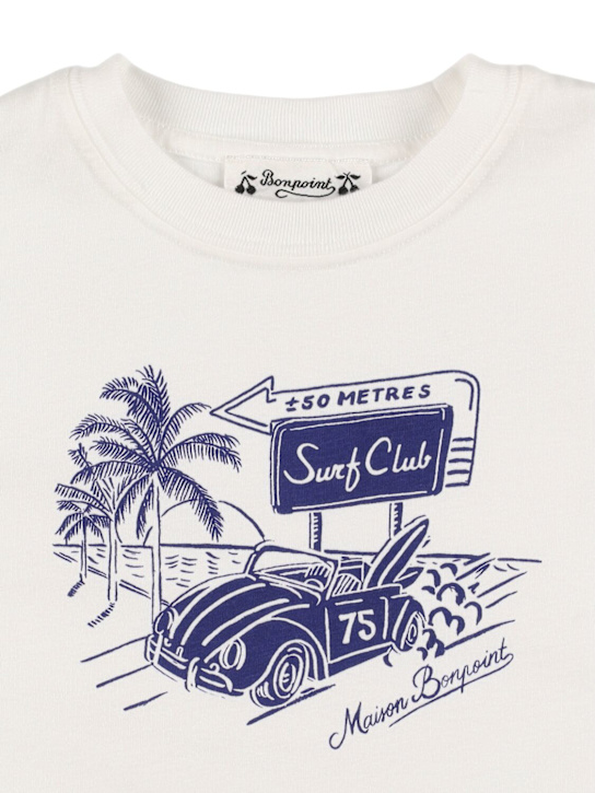 Bonpoint: Printed cotton jersey t-shirt - kids-boys_1 | Luisa Via Roma