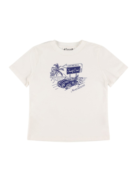 Bonpoint: Printed cotton jersey t-shirt - kids-boys_0 | Luisa Via Roma