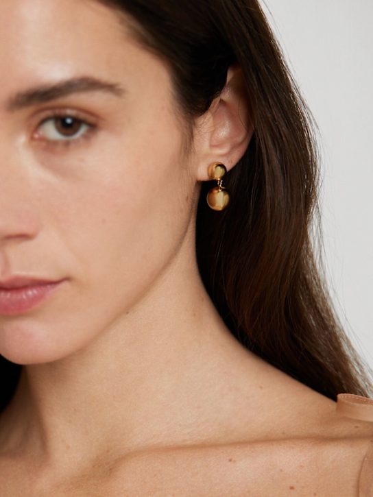 LIÉ STUDIO: Caroline stud earrings - Gold - women_1 | Luisa Via Roma