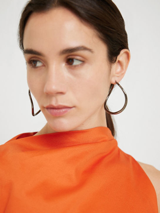 Large Shadowshine hoop earrings - Thumbnail 2