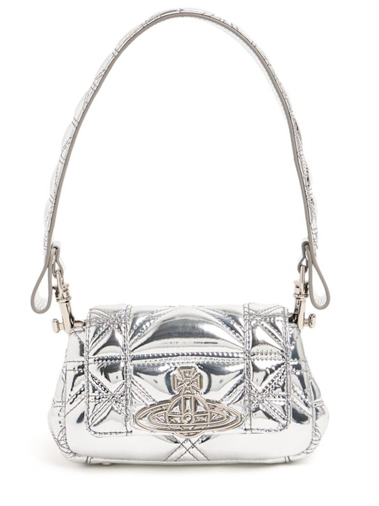 Vivienne Westwood: Small Hazel quilted metallic handbag - women_0 | Luisa Via Roma