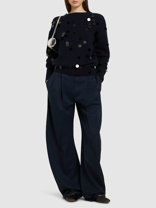 Extreme Cashmere: Oldie sequined cashmere knit sweater - women_1 | Luisa Via Roma