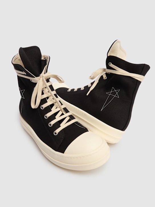 Rick Owens DRKSHDW: Vintage denim sneakers - women_2 | Luisa Via Roma