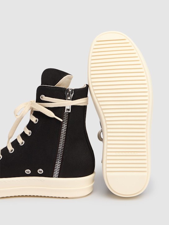 Rick Owens DRKSHDW: Vintage denim sneakers - women_4 | Luisa Via Roma