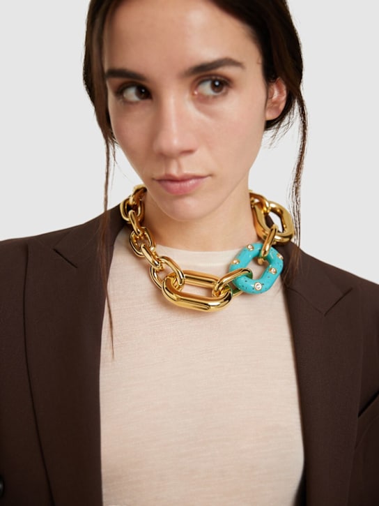 Rabanne: Chain collar necklace - women_1 | Luisa Via Roma