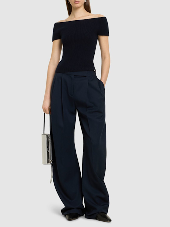 Extreme Cashmere: Libra stretch cashmere blend top - women_1 | Luisa Via Roma