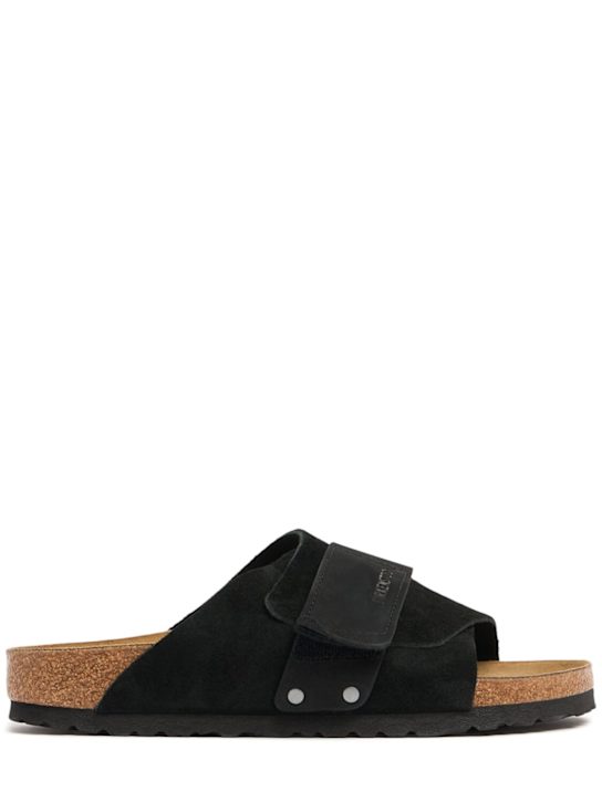 BIRKENSTOCK: Kyoto suede & nubuck leather sandals - women_0 | Luisa Via Roma