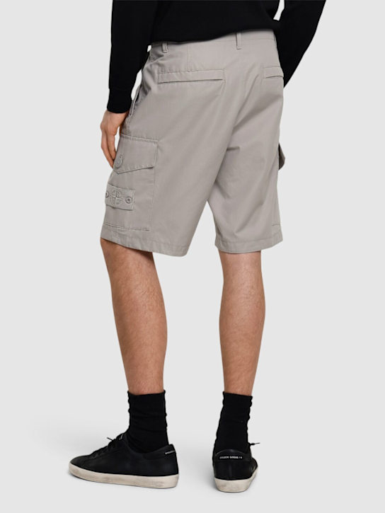 Stone Island: Bermuda regular ghost shorts - Dust - men_2 | Luisa Via Roma