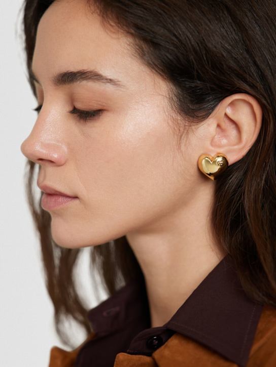 ANINE BING: Heart earrings - women_1 | Luisa Via Roma