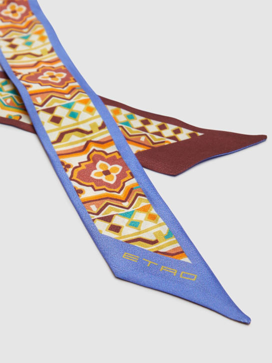 Etro: Paislissima printed silk scarf - women_1 | Luisa Via Roma