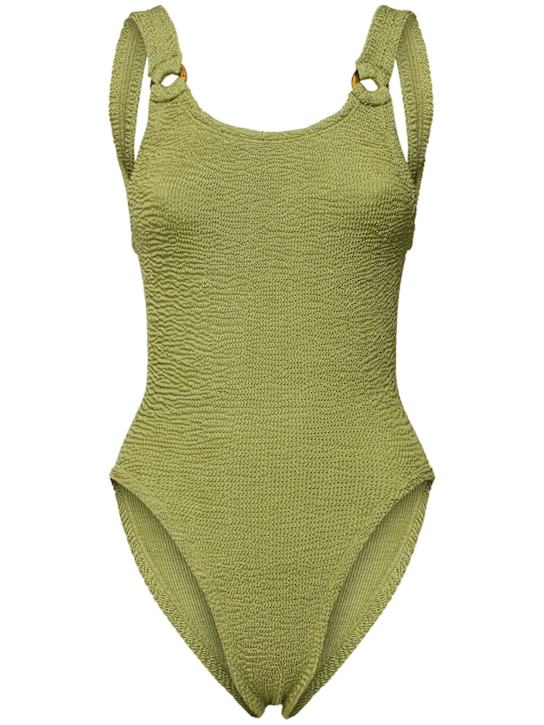 Hunza G: Domino one piece swimsuit - women_0 | Luisa Via Roma