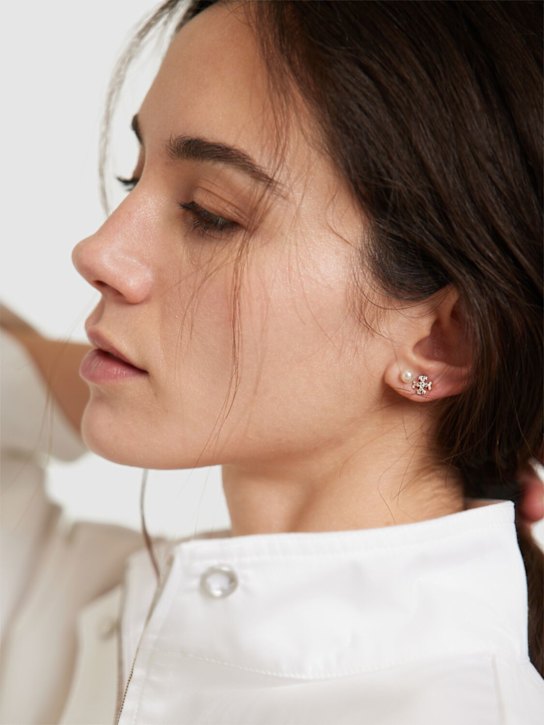 Tory Burch: Set of 3 Kira stud earrings - women_1 | Luisa Via Roma