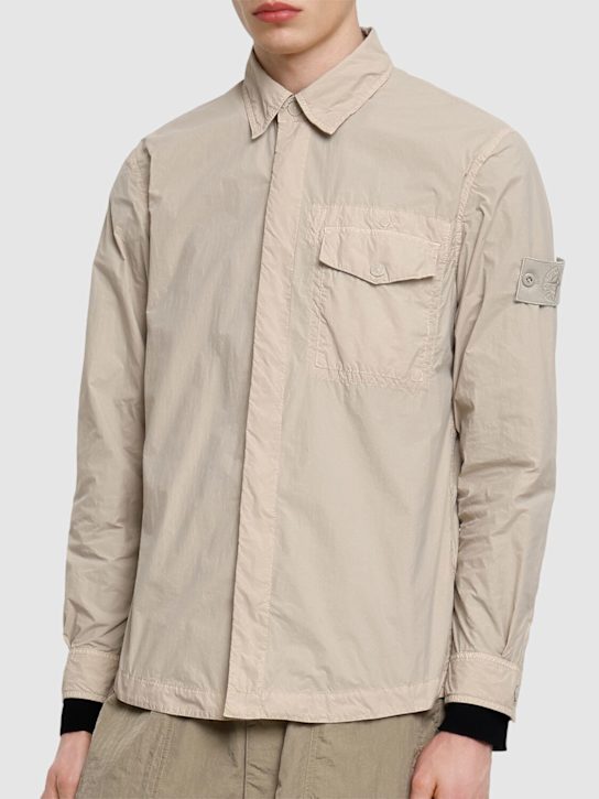 Stone Island: Ghost shirt - Beige - men_2 | Luisa Via Roma