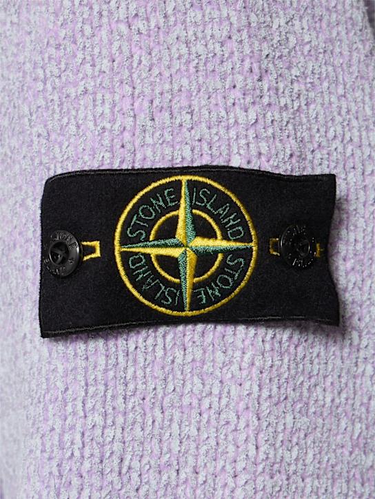 Stone Island: Crewneck sweater - Lilac - men_4 | Luisa Via Roma