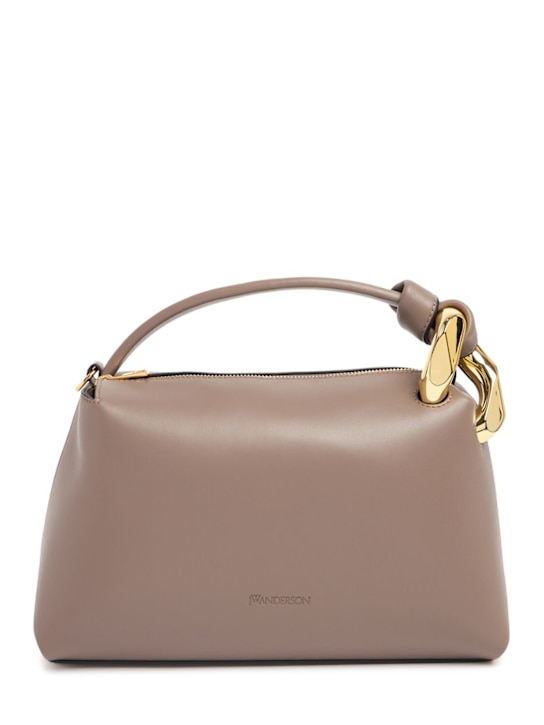 JW Anderson: Corner grain leather shoulder bag - women_0 | Luisa Via Roma