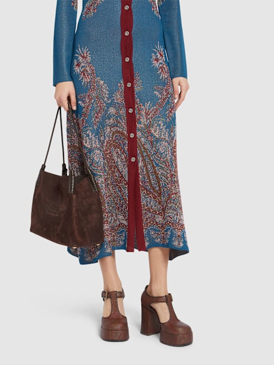 Etro: 105mm Arnica printed leather pumps - women_1 | Luisa Via Roma