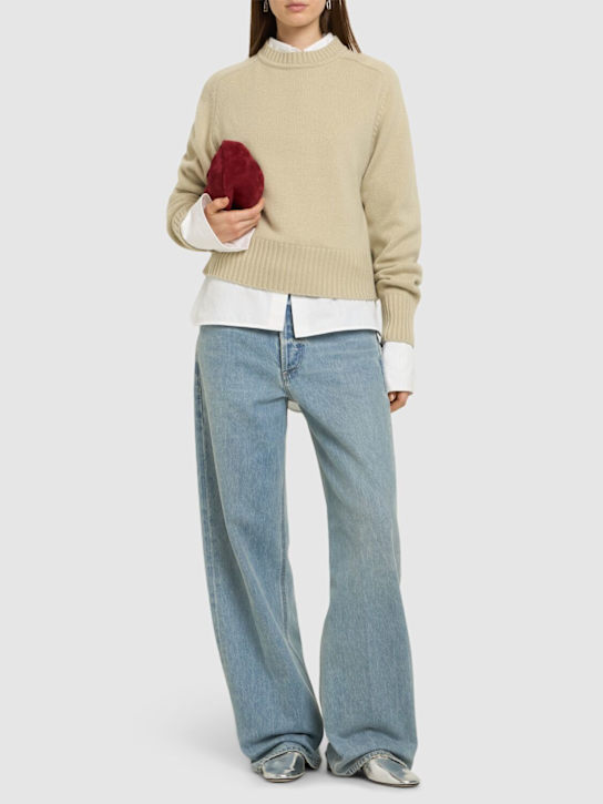 Extreme Cashmere: Please cropped crewneck sweater - women_1 | Luisa Via Roma