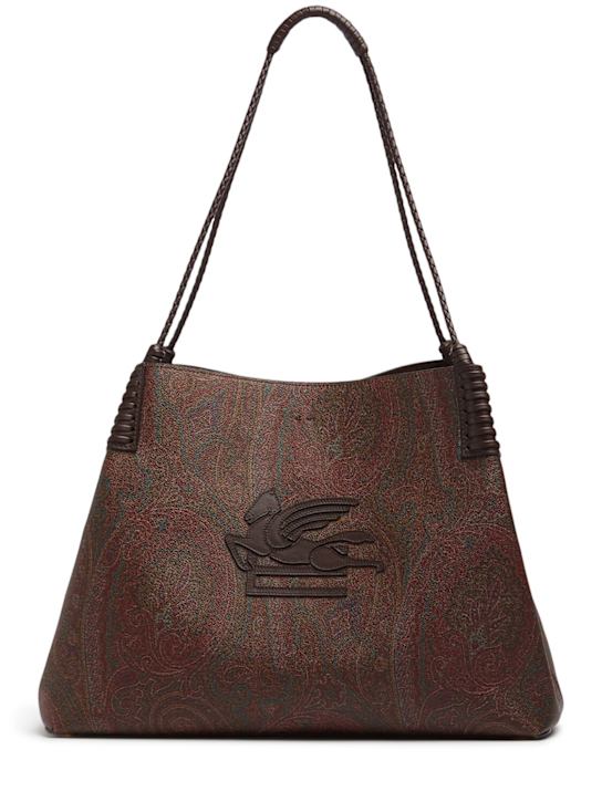 Etro: Medium Libra Arnica shoulder bag - women_0 | Luisa Via Roma