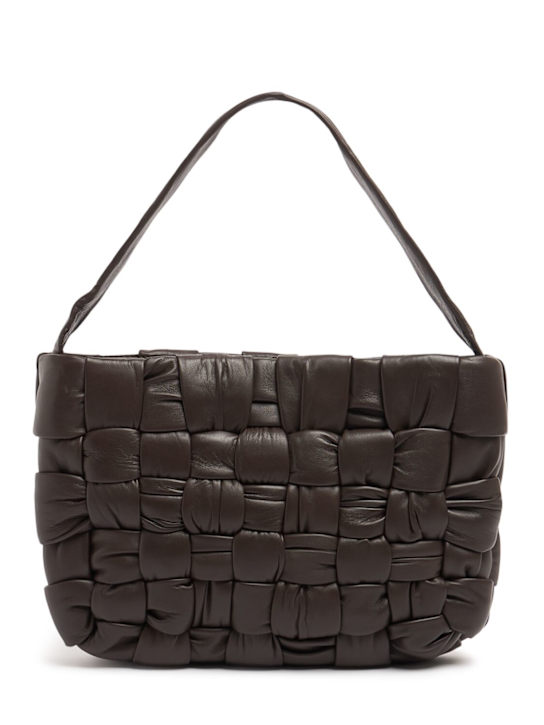 St. Agni: Mini textured woven tote bag - women_0 | Luisa Via Roma
