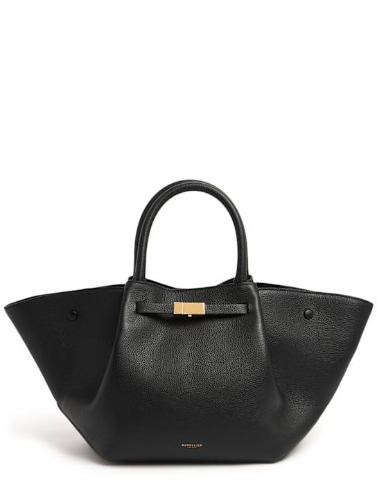 DeMellier: The Midi New York grain leather tote bag - women_0 | Luisa Via Roma