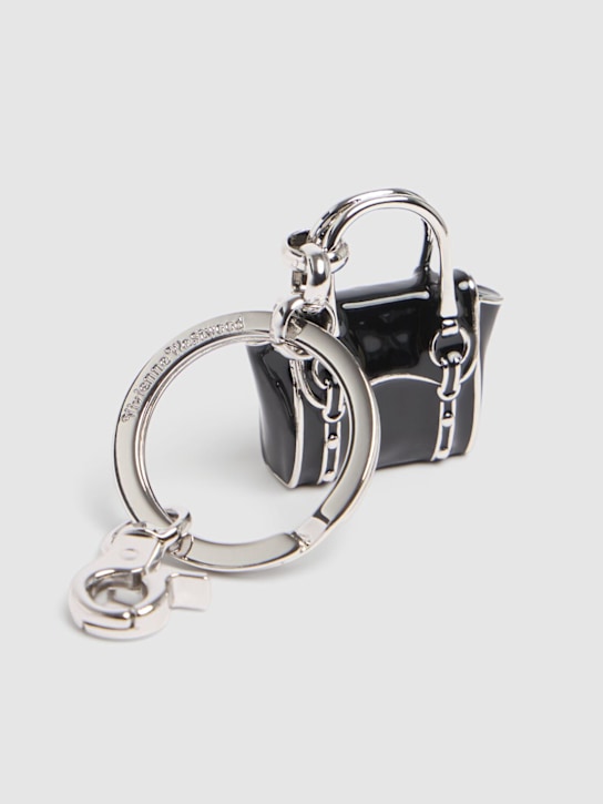 Vivienne Westwood: Betty charm key holder - Black/Silver - women_1 | Luisa Via Roma