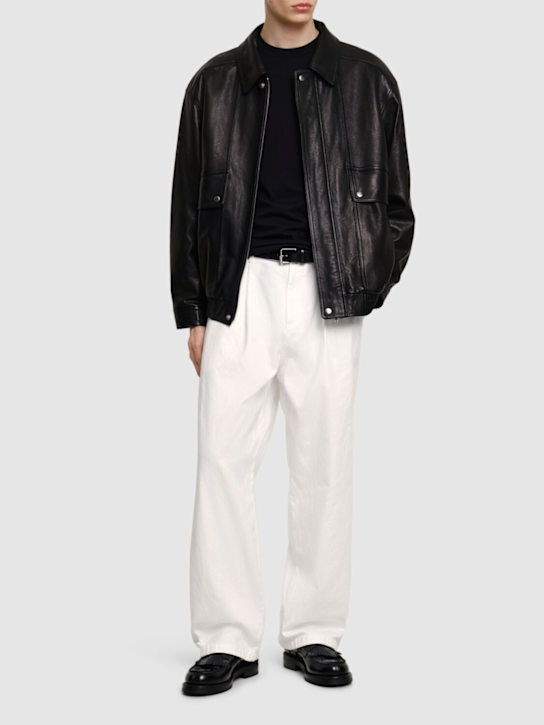 Moschino: Relaxed pleated pants - men_1 | Luisa Via Roma