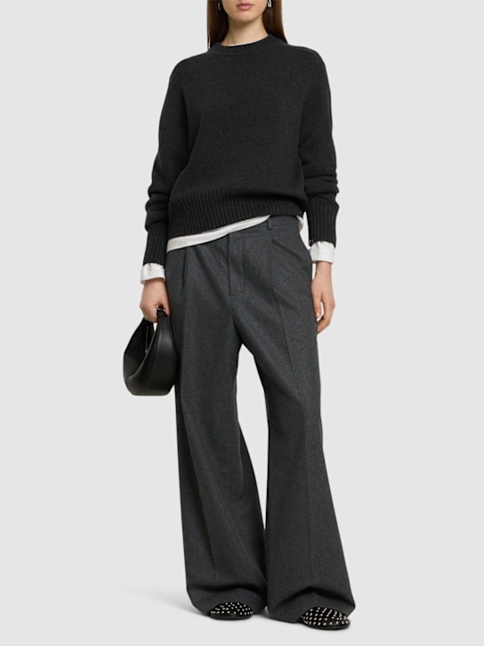Extreme Cashmere: Please cropped crewneck sweater - women_1 | Luisa Via Roma