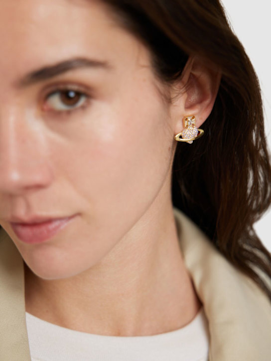 Vivienne Westwood: Agnatha stud earrings - women_1 | Luisa Via Roma