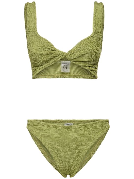 Hunza G: Juno crinkled bikini - women_0 | Luisa Via Roma