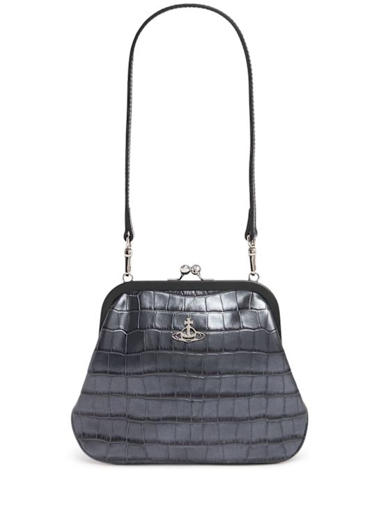 Vivienne Westwood: Vivienne croc embossed clutch - women_0 | Luisa Via Roma