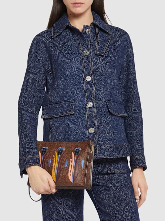 Etro: Arnica Inlay Iacurci pouch - women_1 | Luisa Via Roma