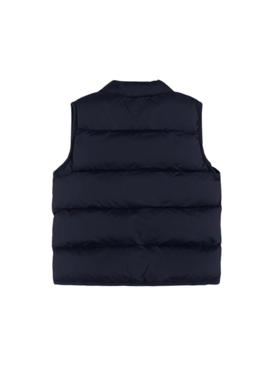 Petit Bateau: Poly puffer vest - Blue - kids-boys_2 | Luisa Via Roma