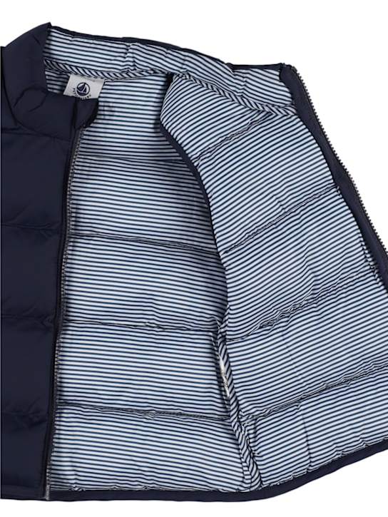 Petit Bateau: Poly puffer vest - Blue - kids-boys_3 | Luisa Via Roma