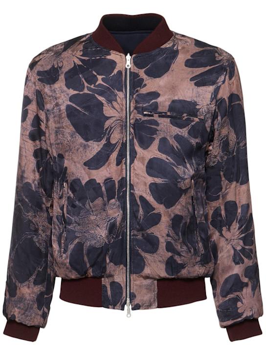 Dries Van Noten: Volker reversible bomber - Navy - men_6 | Luisa Via Roma