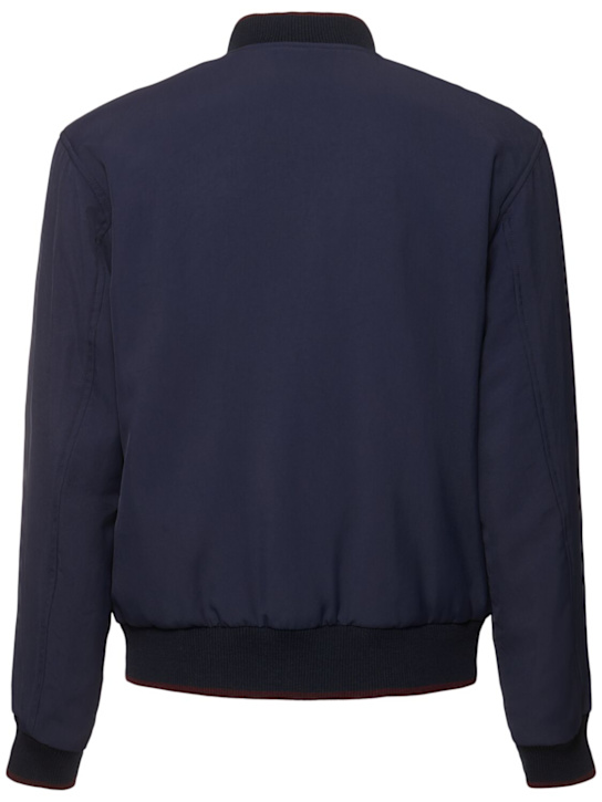 Dries Van Noten: Volker reversible bomber - Navy - men_4 | Luisa Via Roma