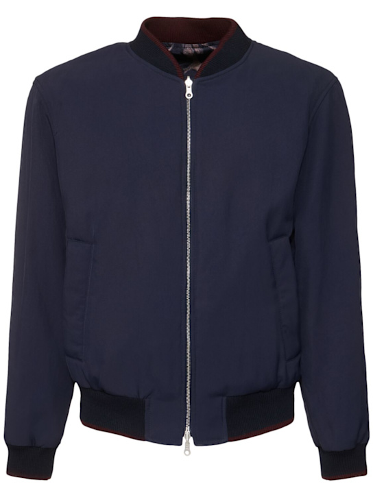 Dries Van Noten: Volker reversible bomber - Navy - men_0 | Luisa Via Roma