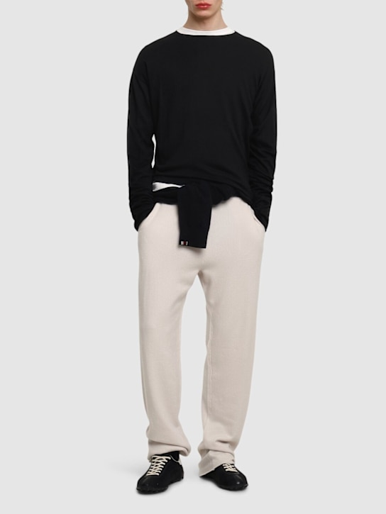 Extreme Cashmere: Langarmshirt aus Baumwolle & Kaschmir „N347 Aries“ - men_1 | Luisa Via Roma