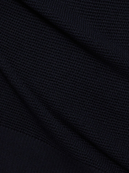 Frescobol Carioca: Rino STR salt & pepper stitch polo - Navy - men_4 | Luisa Via Roma