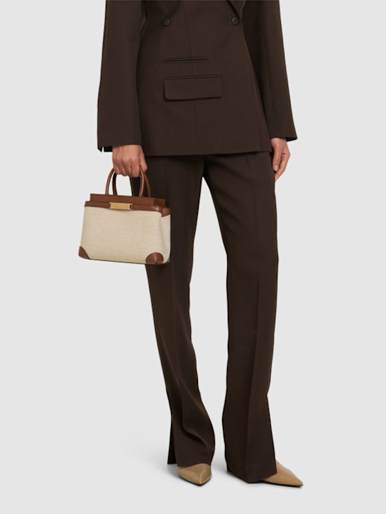 Bally: Mini Deco' daily canvas top handle bag - women_1 | Luisa Via Roma