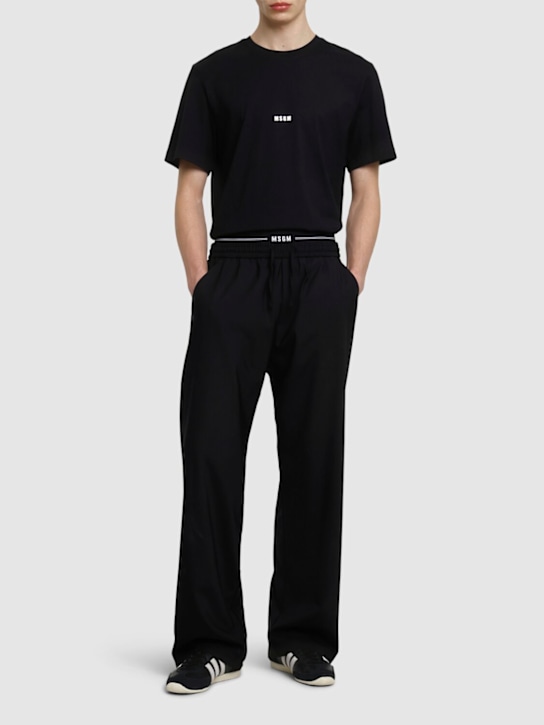 MSGM: Cotton t-shirt - men_1 | Luisa Via Roma