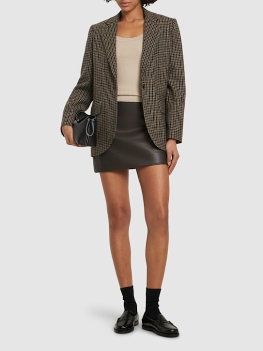 The Garment: Brooklyn leather blend mini skirt - women_1 | Luisa Via Roma