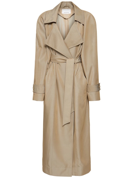 The Frankie Shop: Astoria cutout raglan sleeve trench coat - women_0 | Luisa Via Roma