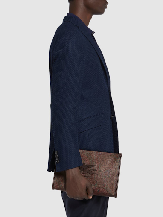 Etro: L'Arnica leather pouch - men_1 | Luisa Via Roma