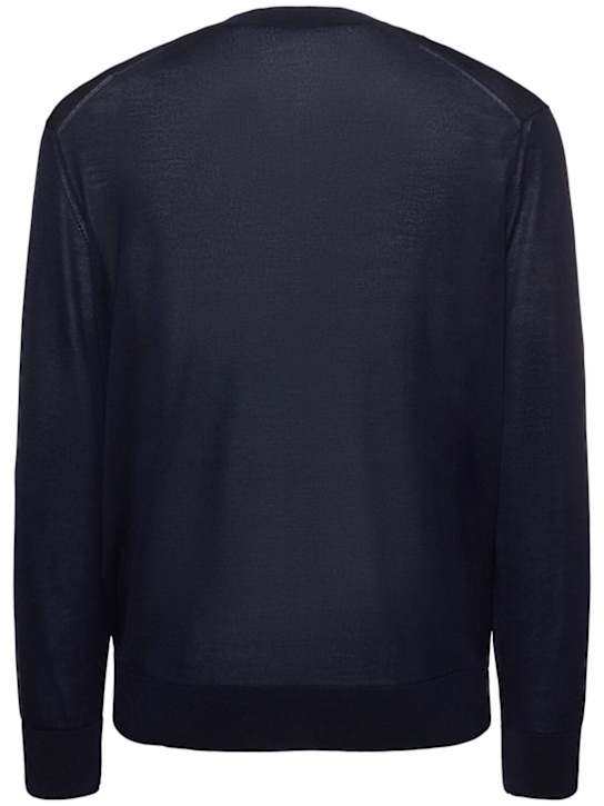 Laneus: Knit sweater - Blu/Blue - men_3 | Luisa Via Roma