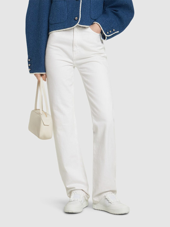 Roger Vivier: 10mm Very Vivier leather sneakers - women_1 | Luisa Via Roma