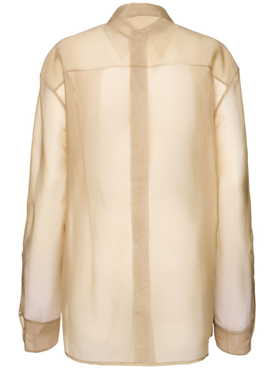 Peri sheer silk blend shirt - The Frankie Shop - Women  | Luisaviaroma