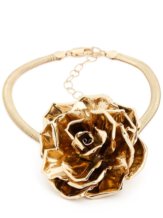 Magda Butrym: Collana con rosa - Oro - women_0 | Luisa Via Roma