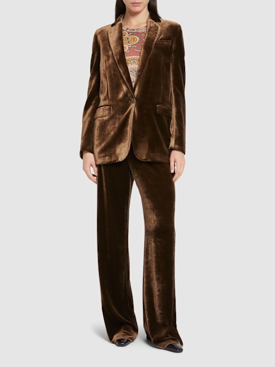 Etro: Silk viscose blazer jacket - women_1 | Luisa Via Roma